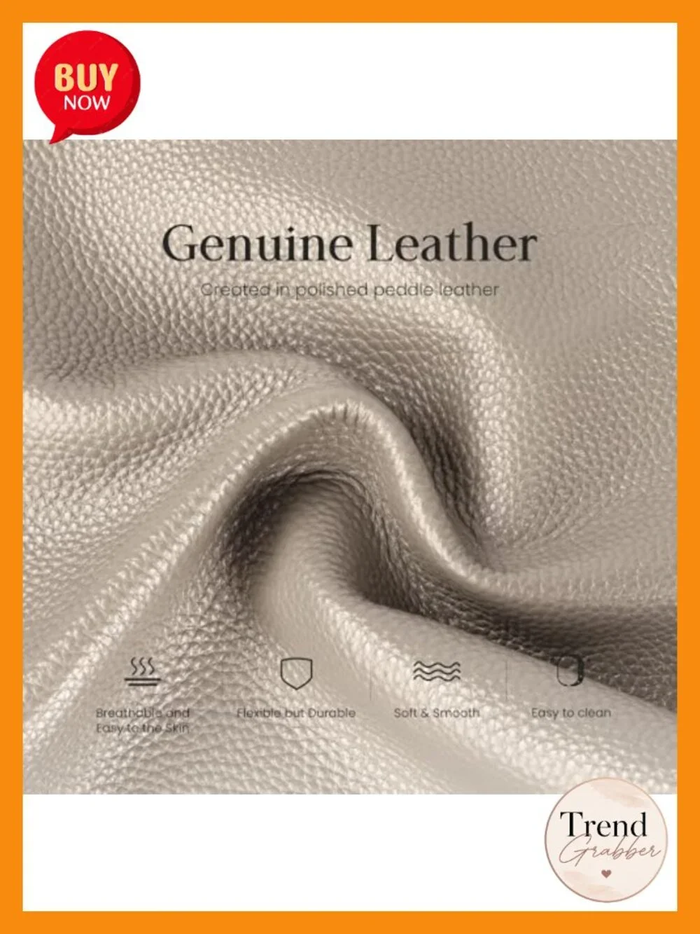 Genuine Leather Crossbody Bag with RFID Protection